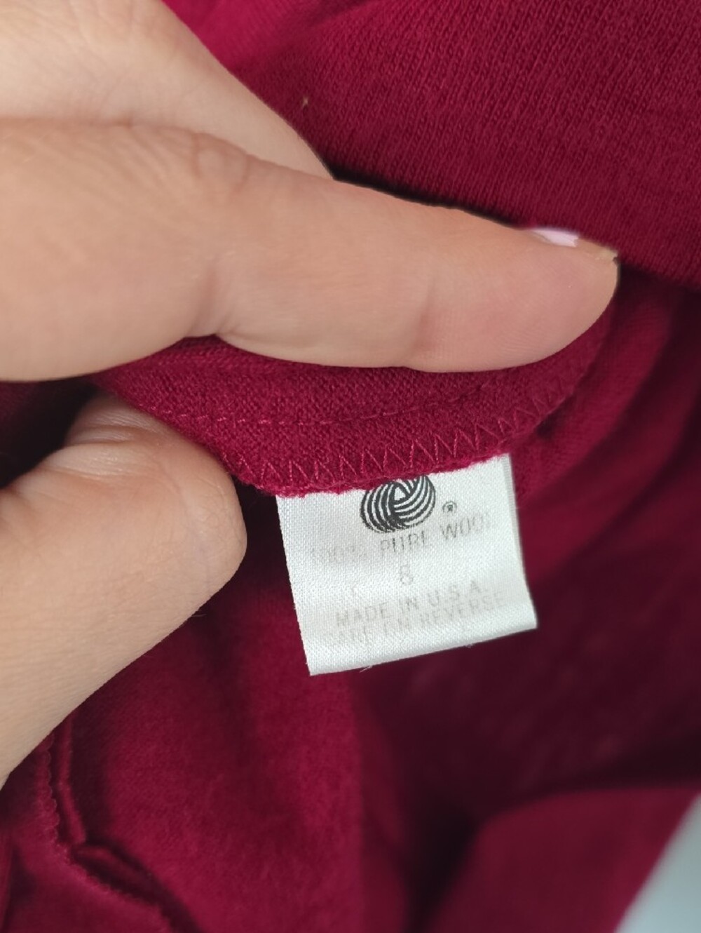 Vintage Tahari Petite 8 100% New Wool Mock Neck Draped Ring Dress - Made in USA - Picture 7 of 10